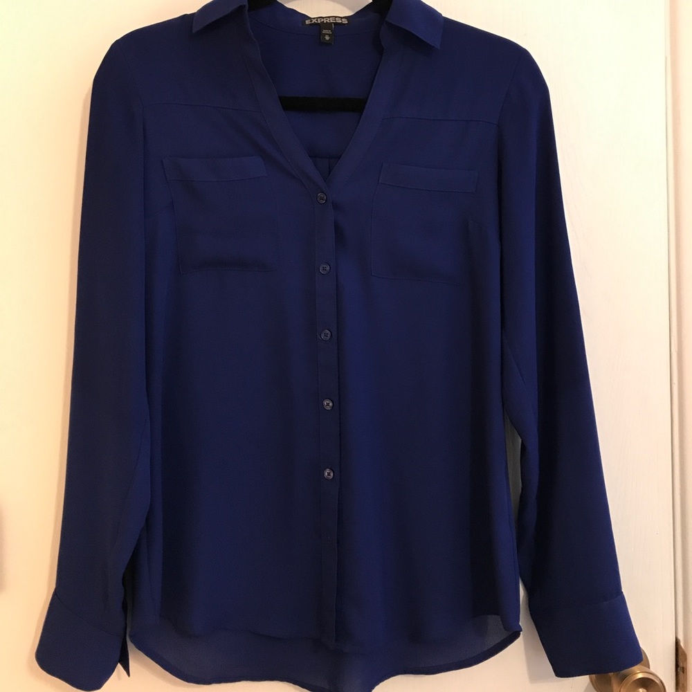 Express Cobalt blue Portofino blouse